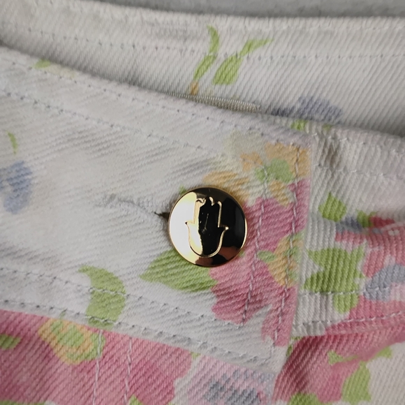 Manoush Straight Leg Jeans In Boho Floral Print Size US Small/ EU36 - Picture 5 of 8